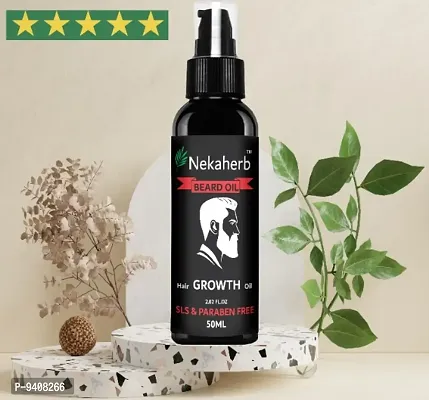 Nekaherb Professional best beard growth oil 50ml pack of 1-thumb0
