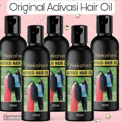 Aadivasi Nekaherb Hair growth  Long Hair oil Neelambari hair oil hair growth and hair long dandruff control good result one week Pack of 4 adivashi-thumb0