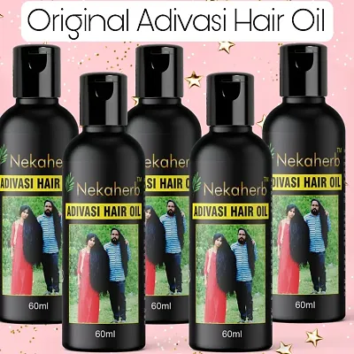 Aadivasi Nekaherb Hair growth  Long Hair oil Neelambari hair oil hair growth and hair long dandruff control good result one week Pack of 4 adivashi
