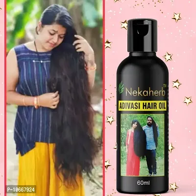 Adivasi Herbal Hair Oil Best Premium Hair Growth Oil Hair Oil (60 ml) aadivasi harbal oil, aadivashi herbal oil , adivashi herbal oil Pack Of 1