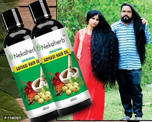 Nekaherb Adivashi Hair Oil .Hair regro 60 ml Hair Oiwth and improve Hair texture Pack of 1-thumb0