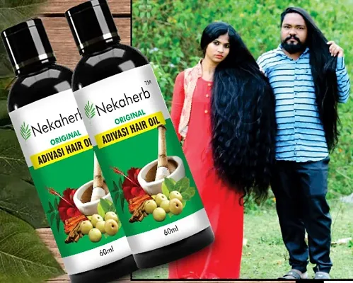 Nekaherb Adivashi Hair Oil .Hair regro 60 ml Hair Oiwth and improve Hair texture Pack of 1