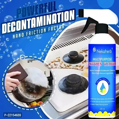 Kitchen Oil  Grease Stain Remover Spray | Chimney  Grill Cleaner | Non-Flammable | Nontoxic  Chlorine Free Grease Oil  Stain remover for Grill Exhaust Fan  Kitchen Cleaners (250 Ml)-thumb0