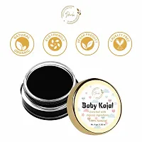 Skivila Baby Kajal Black For Newborn - 100% Natural, Enriched With Certified Organic Ingredients And Desi Cow Ghee, Chemical-Free Kajal, Water Resistant and Long Lasting - 8g-thumb4