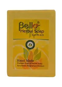 Bello Hand Crafted Lemon Soap Pack of 3-thumb1
