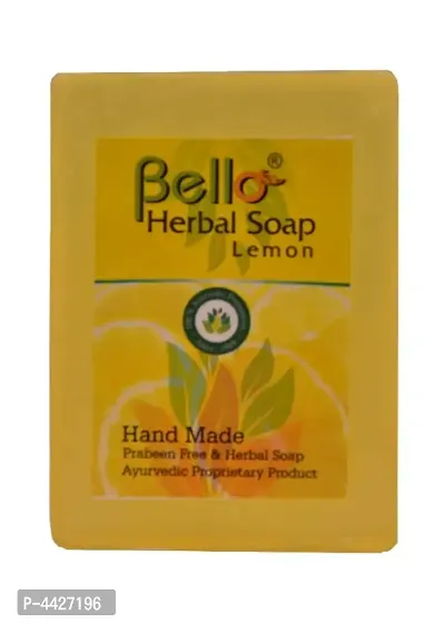 Bello Hand Crafted Lemon Soap Pack of 3-thumb2