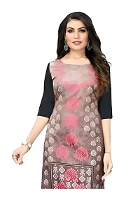 Lemon Tart Women's Crepe Printed Straight Kurti Size- X-Small Color-Black (VOL-38-XS)-thumb1