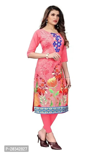 SANSKRUTI FASHION Women's Crepe Digital Print Straight Kurta(Combo)-thumb3