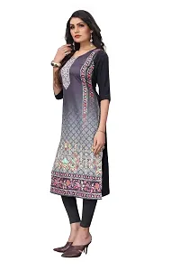 SANSKRUTI FASHION Women's Crepe Digital Print Straight Kurta(Combo)-thumb3