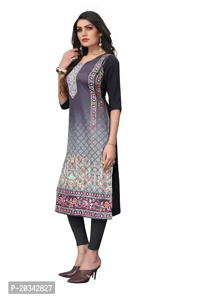 SANSKRUTI FASHION Women's Crepe Digital Print Straight Kurta(Combo)-thumb4