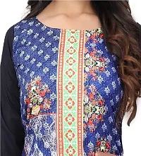 SANSKRUTI FASHION Women's Crepe Digital Print Straight Kurta(Pack of 2) (XL, STEEBLUEDODGEBLUE)-thumb4