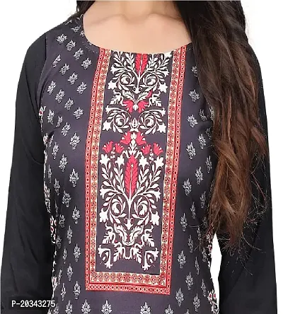 SANSKRUTI FASHION Women's Crepe Digital Print Straight Kurta(Pack of 2) (M, REDBLACKSLATEGREY)-thumb5