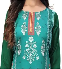 SANSKRUTI FASHION Women's Crepe Digital Print Straight Kurta(Pack of 2) (S, SeagreenSLATEGREY)-thumb4