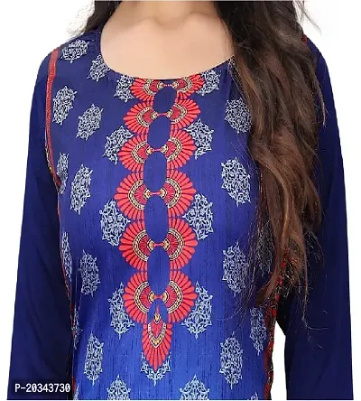 SANSKRUTI FASHION Women's Crepe Digital Print Straight Kurta(Pack of 2) (L, NAVYBLUEDIMGREY)-thumb5