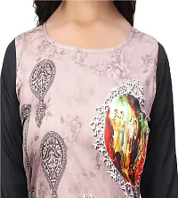 SANSKRUTI FASHION Women's Crepe Digital Print Straight Kurta(Pack of 2) (XL, CreamRosepink)-thumb4