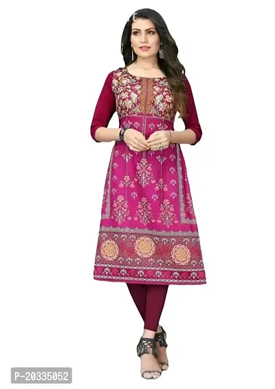 Lemon Tart Women's Crepe Printed Straight Fancy Kurti_Large_Purple (VOL-12-L)-thumb5