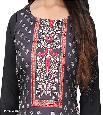 SANSKRUTI FASHION Women's Crepe Digital Print Straight Kurta(Pack of 2) (XXL, REDBLACKRosepink)-thumb5