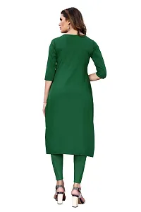 SANSKRUTI FASHION Women's Crepe Digital Print Straight Kurta (M, Light Green)-thumb1