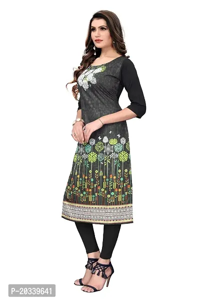 SANSKRUTI FASHION Women's Crepe Digital Print Straight Kurta(Pack of 2) (L, BlueDARKBLACK)-thumb4