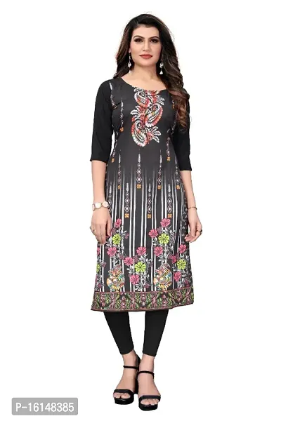 Sanskruti fashion Womens Crepe Digital Print Straight Kurta