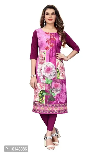 Sanskruti fashion Womens Crepe Digital Print Straight Kurta