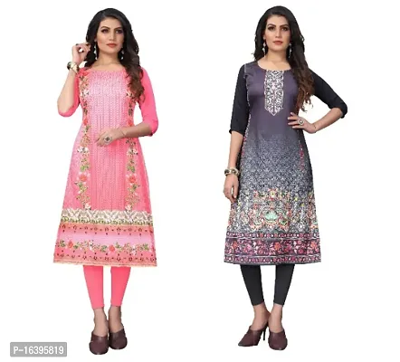 Digital Printed Crepe Kurti