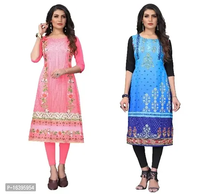 Digital Printed Crepe Kurti-thumb0