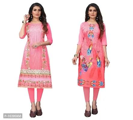 Digital Printed Crepe Kurti-thumb0