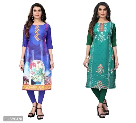 Digital Printed Crepe Kurti-thumb0