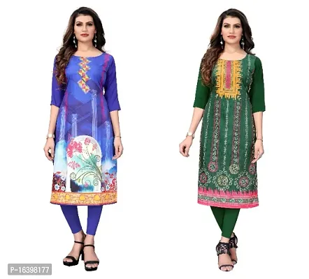 Digital Printed Crepe Kurti-thumb0