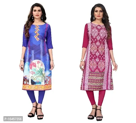 Digital Printed Crepe Kurti-thumb0