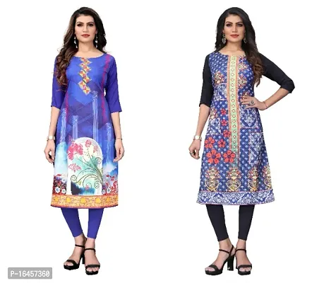 Digital Printed Crepe Kurti-thumb0