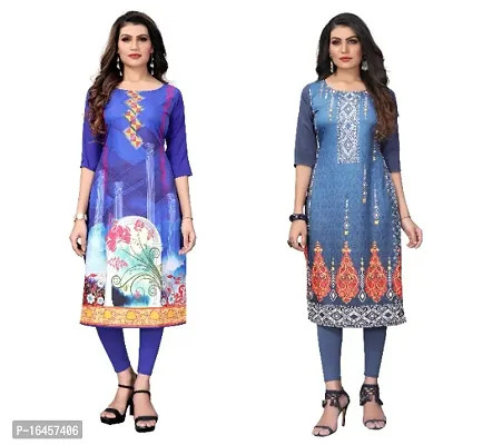 Digital Printed Crepe Kurti-thumb0