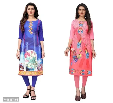 Digital Printed Crepe Kurti