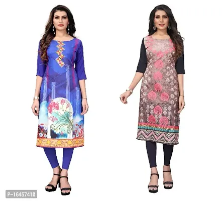 Digital Printed Crepe Kurti-thumb0