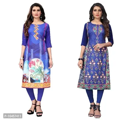 Digital Printed Crepe Kurti-thumb0