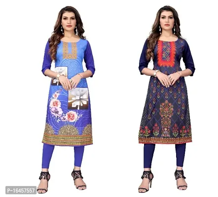 Digital Printed Crepe Kurti-thumb0