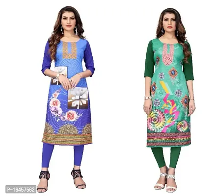 Digital Printed Crepe Kurti