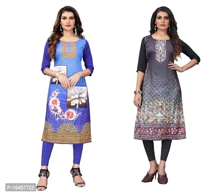 Digital Printed Crepe Kurti-thumb0