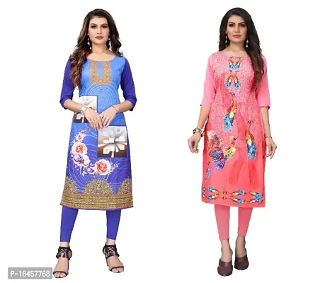 Digital Printed Crepe Kurti-thumb0