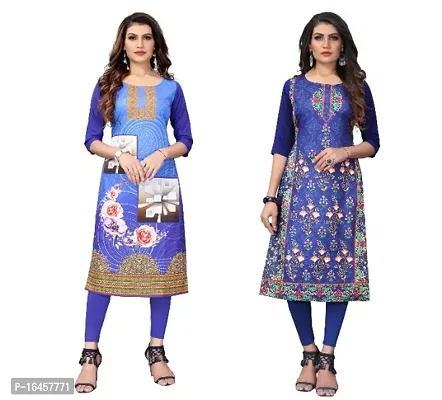 Digital Printed Crepe Kurti-thumb0