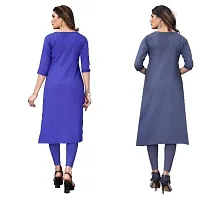 Sanskruti fashion Womens Crepe Digital Print Straight Kurta (Pack Of 2)-thumb3