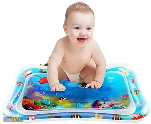 Baby Kids Water Play Mat Toys Inflatable Tummy Time Leakproof Water Play Mat and Toddlers Perfect Fun Activity Inflatable Mat, Activity Play Center Indoor and Outdoor Water Play Mat for Baby-thumb0