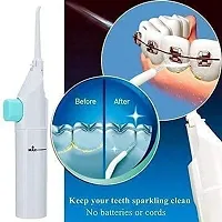 Starlight Speed Dental Care Water-Jet Flosser Air technology Tooth Pick Power Dental Cleaning Whitening Teeth Kit Power Floss Air Powered Dental Water Jet for Tooth Cleaner (White color)-thumb3