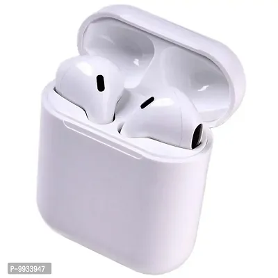 I12 TWS Wireless Earbuds with High Bass and Treable, Touch Sensor Mic Bluetooth Headset-thumb2