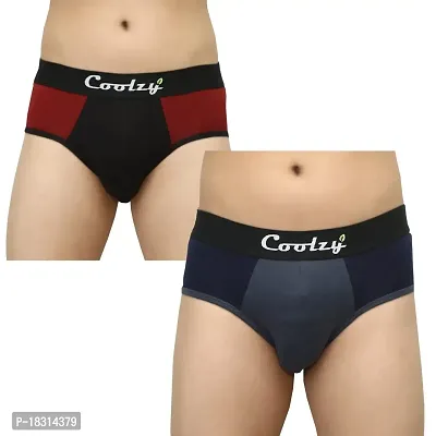 Coolzy Men's Cotton Briefs(Pack of 2) CFBRF2PCK1036XL Multicolour-thumb0