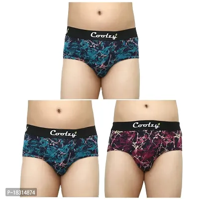 Coolzy Men's Cotton Briefs(Pack of 3_CFBRF3PCK0563