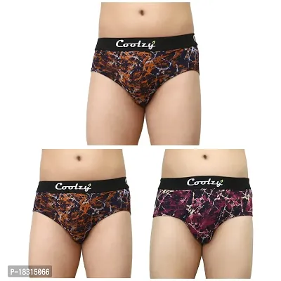 Coolzy Men's Cotton Briefs(Pack of 3_CFBRF3PCK0558