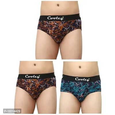 Coolzy Men's Cotton Briefs(Pack of 3_CFBRF3PCK0559