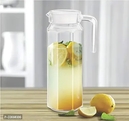 Elegant Glass Jug with Lid, 1.1 Litre-thumb0